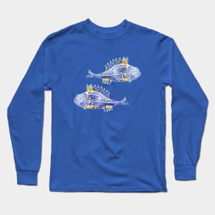 GREEK MEDITERRANEAN FISHES Long Sleeve T-Shirt